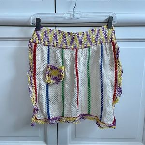 Vintage Hand Crocheted Apron